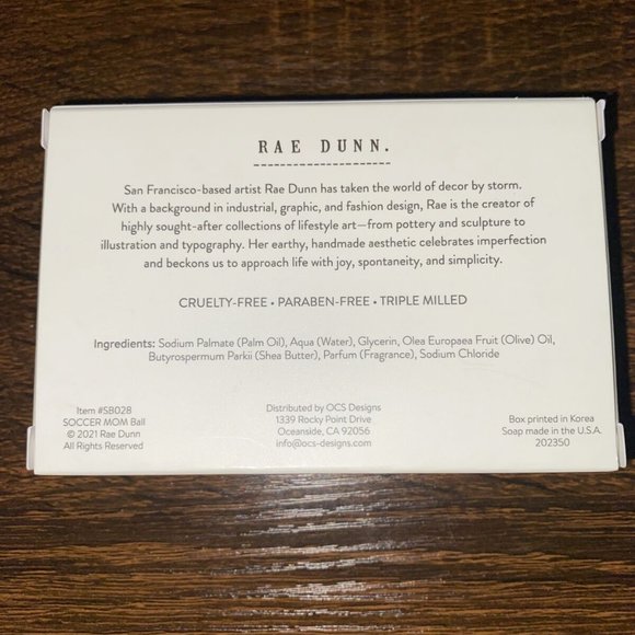 RAE DUNN SOCCER MOM SCENTED HAND & BODY SOAP NEW - Picture 2 of 2